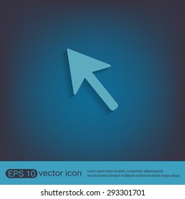web arrow symbol, cursor icon