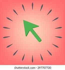 web arrow symbol, cursor icon