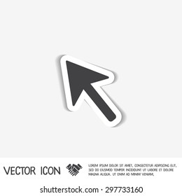 web arrow symbol, cursor icon