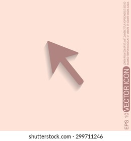 web arrow symbol, cursor icon