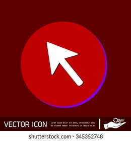 web arrow symbol, cursor icon