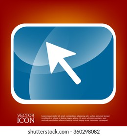 web arrow symbol, cursor icon