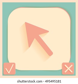 web arrow symbol, cursor icon