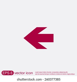 web arrow symbol.vector icon