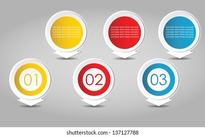 web arrows, banners, vector design