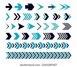 Web Arrows set icons. Arrow icon. Arrow vector collection. Modern arrows. Vector illustration