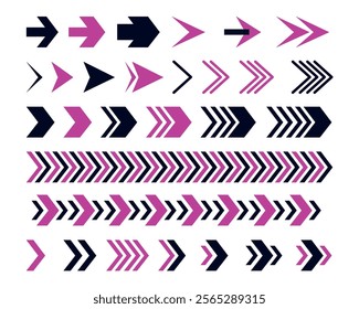 Web Arrows set icons. Arrow icon. Arrow vector collection. Modern arrows. Vector illustration