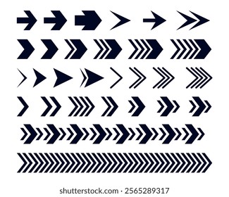 Web Arrows set icons. Arrow icon. Arrow vector collection. Modern arrows. Vector illustration