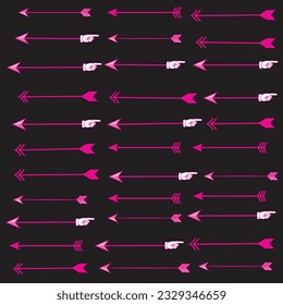 Web arrows. Symbols for website direction arrows signs buttons vector infographics icons. Illustration of arrow icon button for website, web navigation pointer
