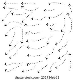 Web arrows. Symbols for website direction arrows signs buttons vector infographics icons. Illustration of arrow icon button for website, web navigation pointer