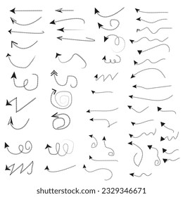 Web arrows. Symbols for website direction arrows signs buttons vector infographics icons. Illustration of arrow icon button for website, web navigation pointer
