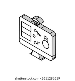 web attacks isometric icon vector. web attacks sign. isolated symbol illustration