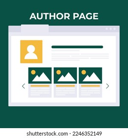 Web Author Page with Articles