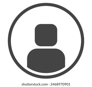 Web Avatar-Symbol. Vektorillustration