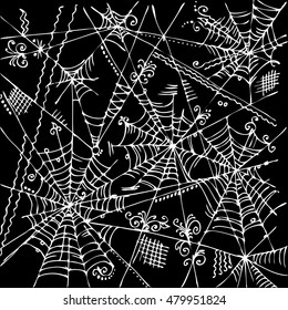 Web background 322. Eau-forte black-and-white decorative vector illustration.