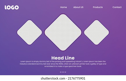 WEB-Hintergrund. Erste Seite Hintergrund. Seitenvorlage für die Landung. Vektorgrafik. EPS10