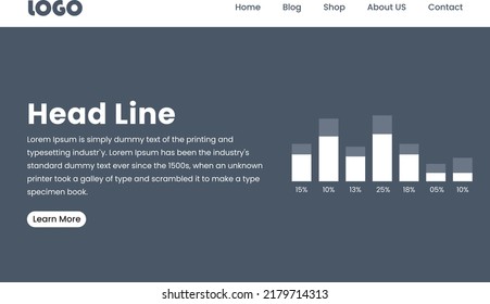 WEB background. First page background. Landing page template. Vector illustration. EPS 10