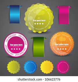 web badges seals and labels