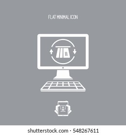 Web bank full services - Vector flat icon