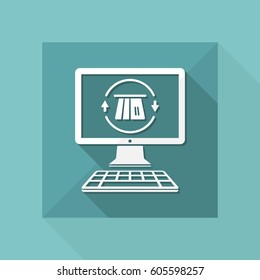 Web bank full services - Vector flat icon