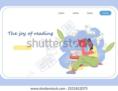 Web banner for audiobooks and books, online and local library or bookshop. Learning with e-learning resources. Book fair or audiobooks app advertisement, vector illustration.