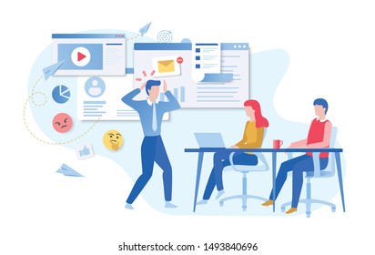 web banner background vector for data analysis, business strategy and analysis, digital marketing, teamwork, business solution.