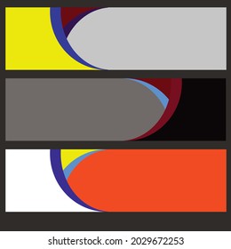 Web banner background vector image