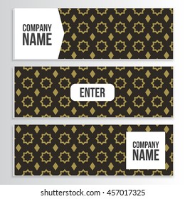Web banner blank cover