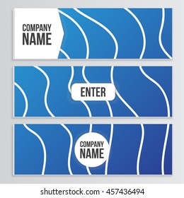 Web banner blank cover