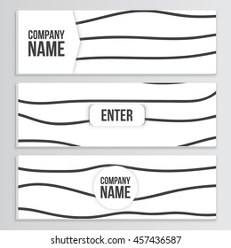 Web banner blank cover