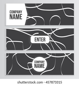 Web banner blank cover
