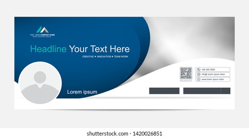 Web banner design background or header, Cover timeline for Social network