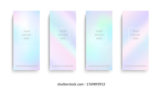 Web banner design background with pastel colors. Vector illustration.