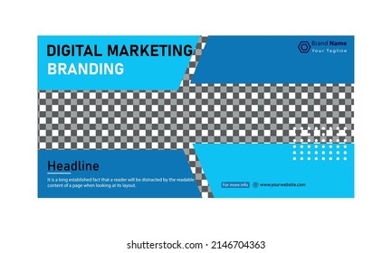 Webbanner-Design für digitales Marketing, Vektorgrafik, Bannerdesign