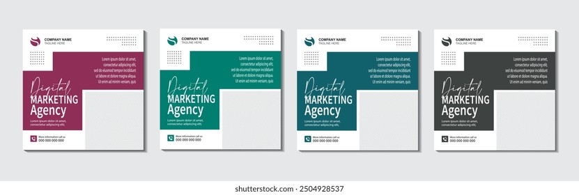 Web Banner design Digital Marketing Social Media Post template