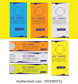 Web banner design editable file