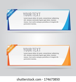 Web Banner Design Element