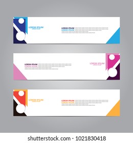 Web banner design template