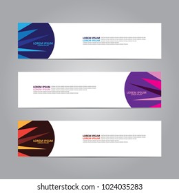 Web banner design template