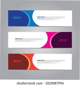 Web banner design template