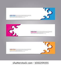 Web banner design template