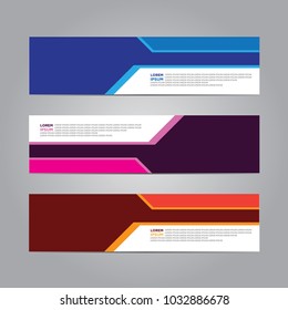 Web banner design template. backdrop design template