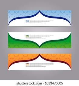 Web banner design template. backdrop design template