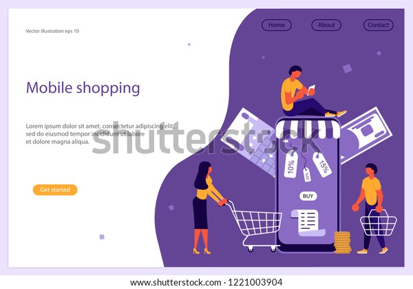 Web Banner Design Template Business People Stock Vector Royalty