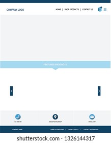 Web banner design template. Web online shopping mall concept. Flat vector illustration. - Vector EPS10
