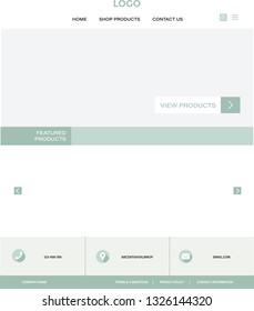 Web banner design template. Web online shopping mall concept. Flat vector illustration. - Vector EPS10