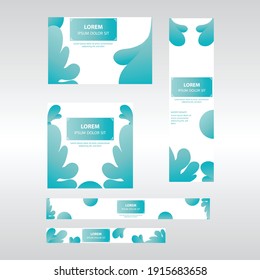 web banner design template. ready use vector template. modern banner design.