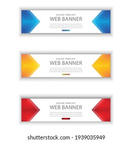Vector de diseño de Banner Web Ilustración