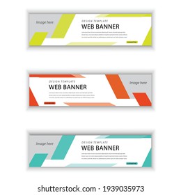 Web Banner design vector Illustration