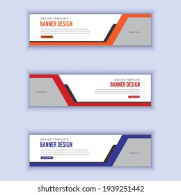ilustración vectorial de diseño de banners web